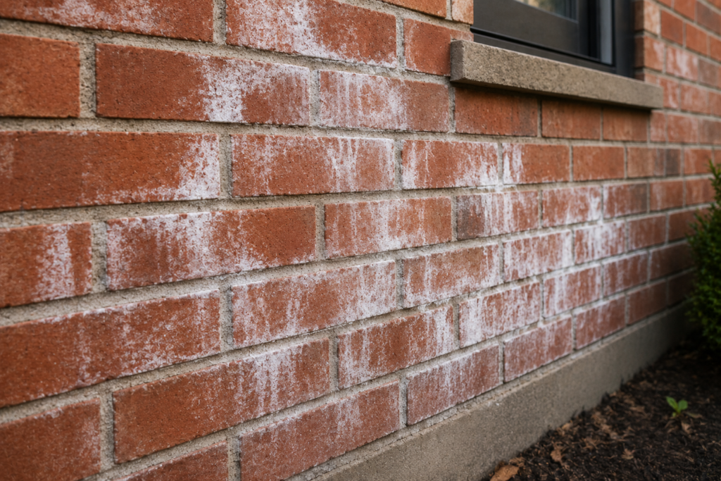 What Does White Powder on Brick Walls Mean?