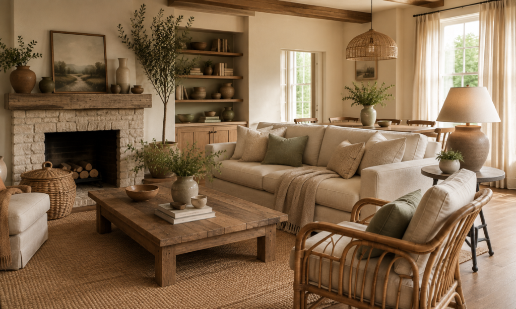 Choose Natural, Textured Materials