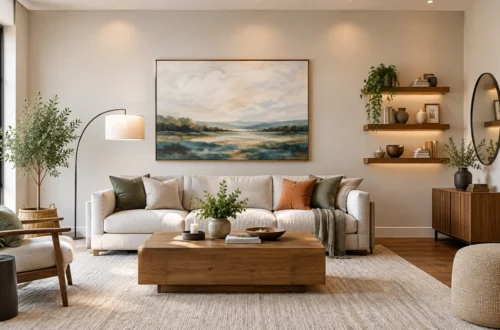 Large Blank Wall Without Overwhelming the Room
