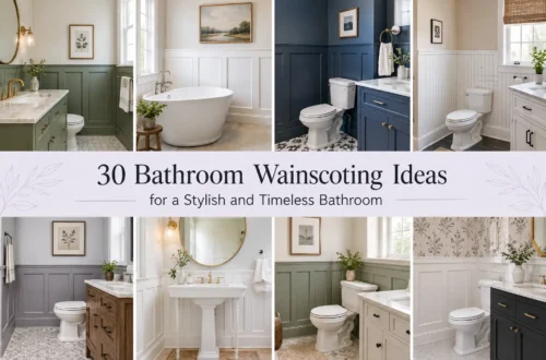 Elegant Bathroom Wainscoting Inspiration