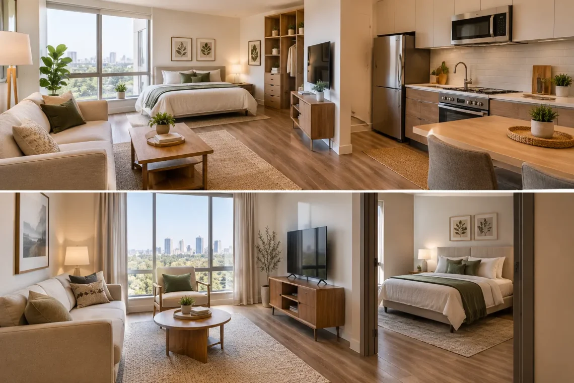 Warm Minimalist Apartment Interiors